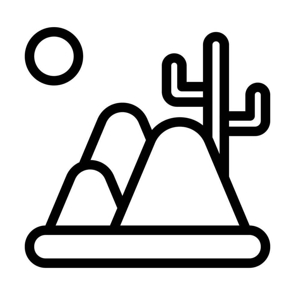 woestijn pictogram ontwerp vector