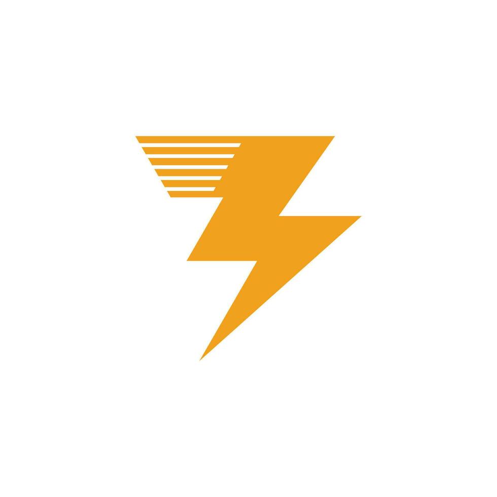 flash donder Vleugels symbool logo vector