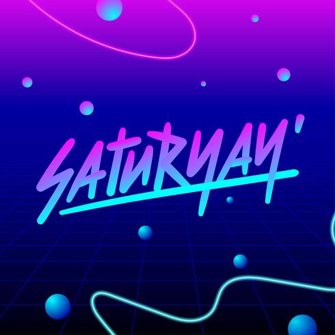 Saturyay-letters vector