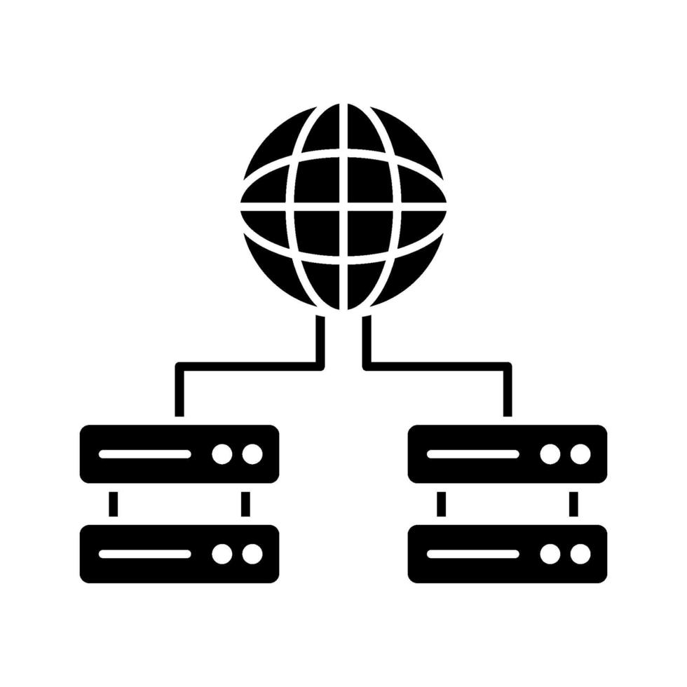 wereldwijde servers pictogram vector