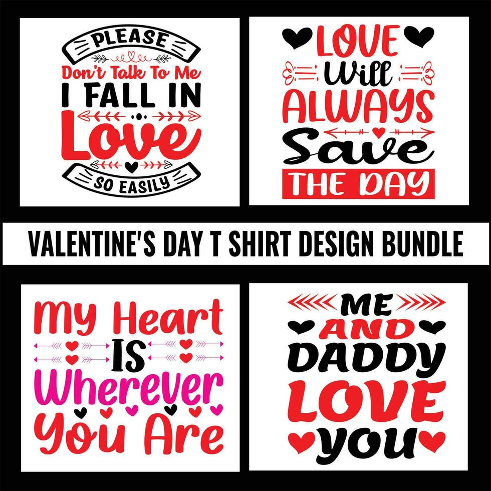 Valentijnsdag dag t overhemd ontwerp bundel, mode, overhemd, ontwerp, vector