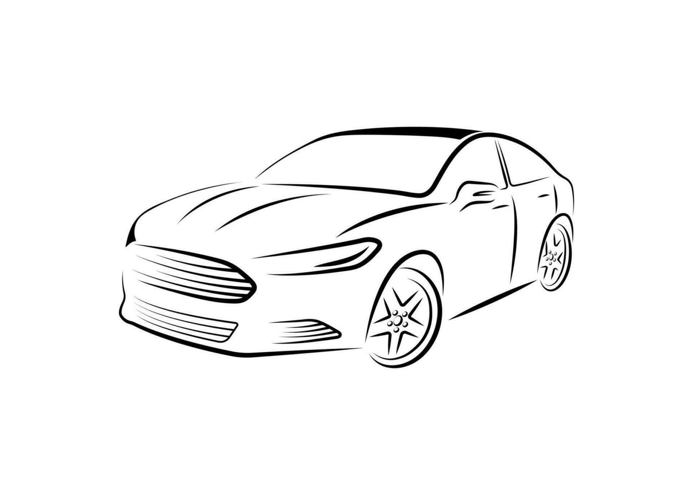 auto silhouet vector illustratie geïsoleerd Aan wit achtergrond