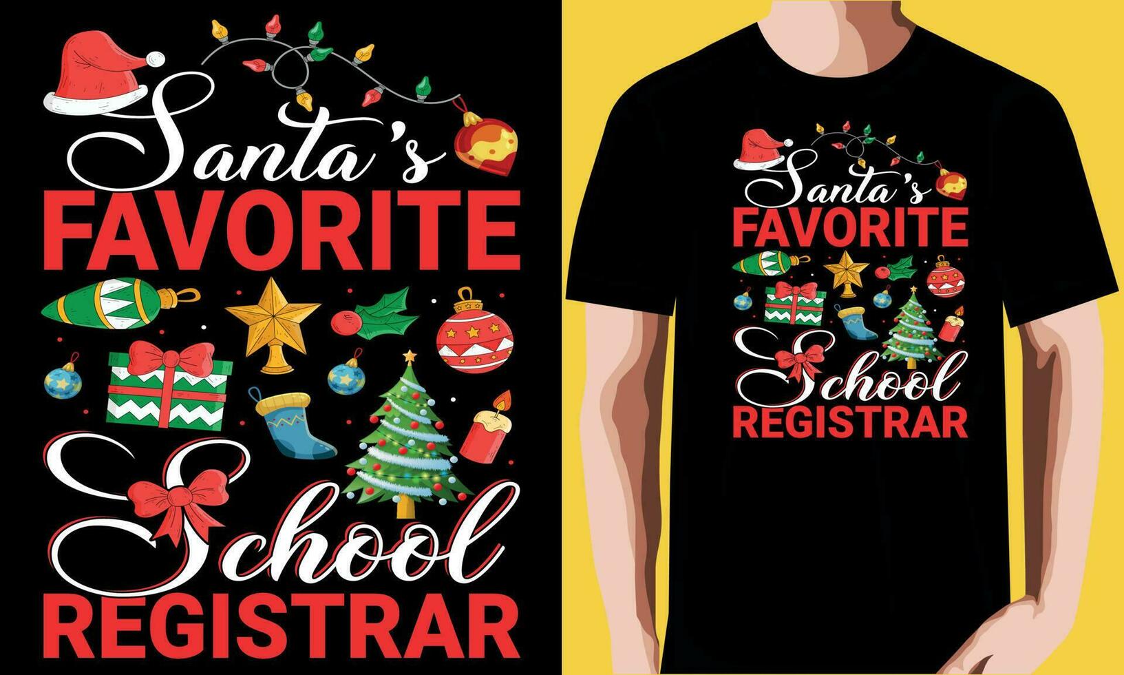 kerst t-shirt ontwerp vector