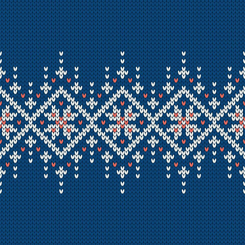 Noors inheems stijl trui, ornament met sneeuwvlokken. eerlijk eiland ontwerp. vector