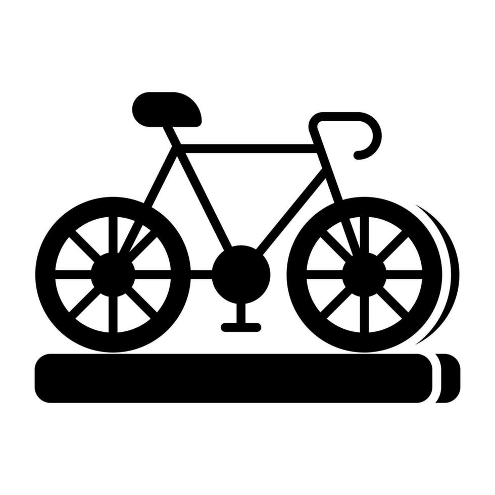 vector ontwerp van fiets, solide icoon
