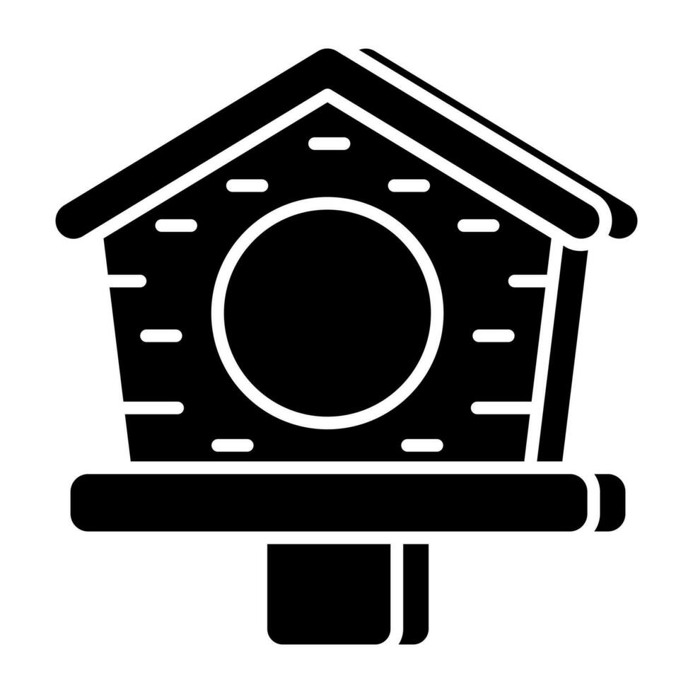 een premie downloaden icoon van vogelhuisje vector