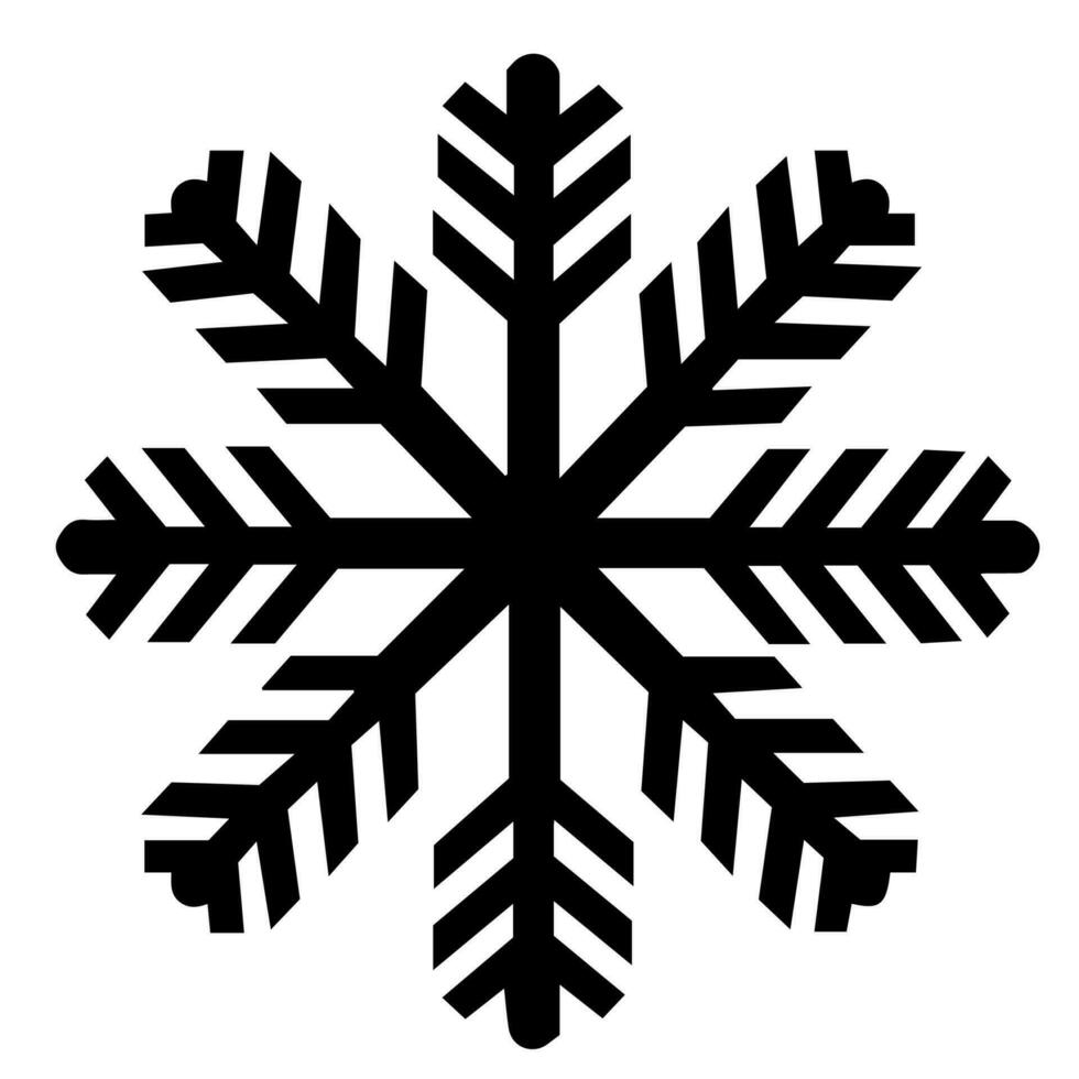 sneeuwvlok vector icoon Kerstmis december decoratie