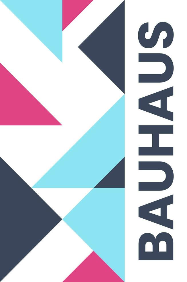 abstract bauhaus elementen vormen voor gebruik net zo banier Hoes of poster vector