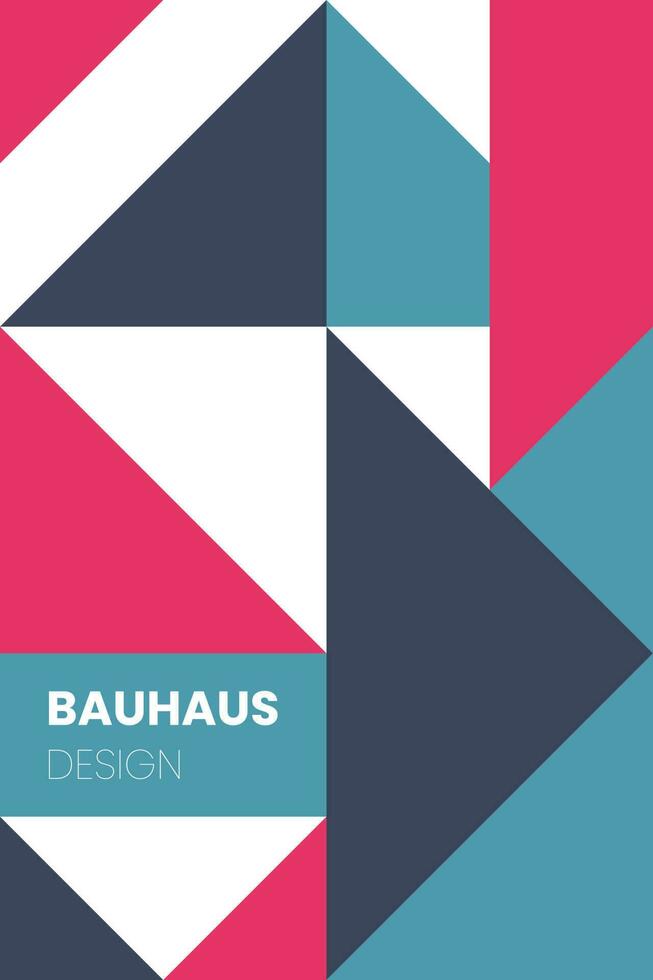 abstract bauhaus elementen vormen voor gebruik net zo banier of poster vector