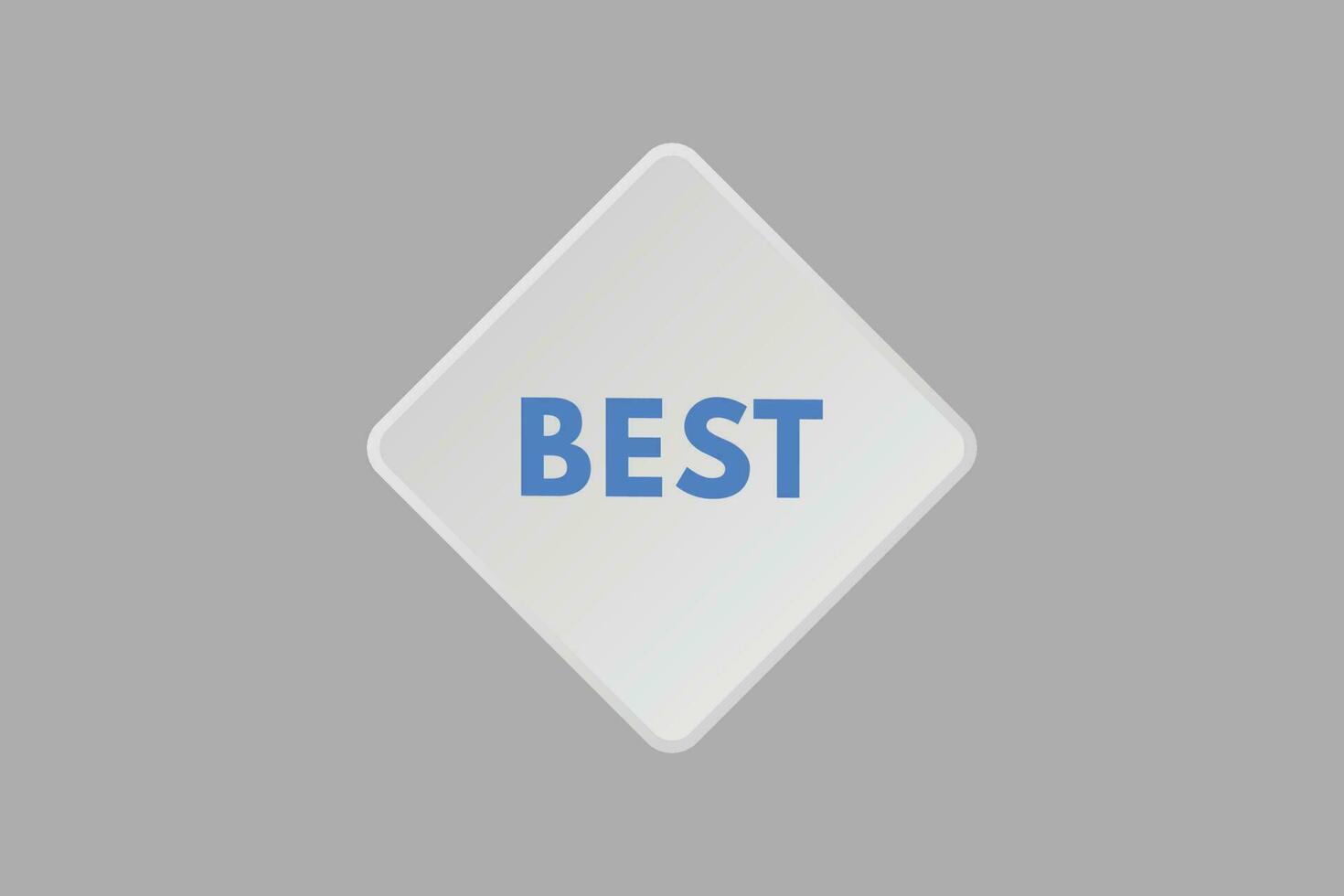 het beste tekst knop. het beste teken icoon etiket sticker web toetsen vector