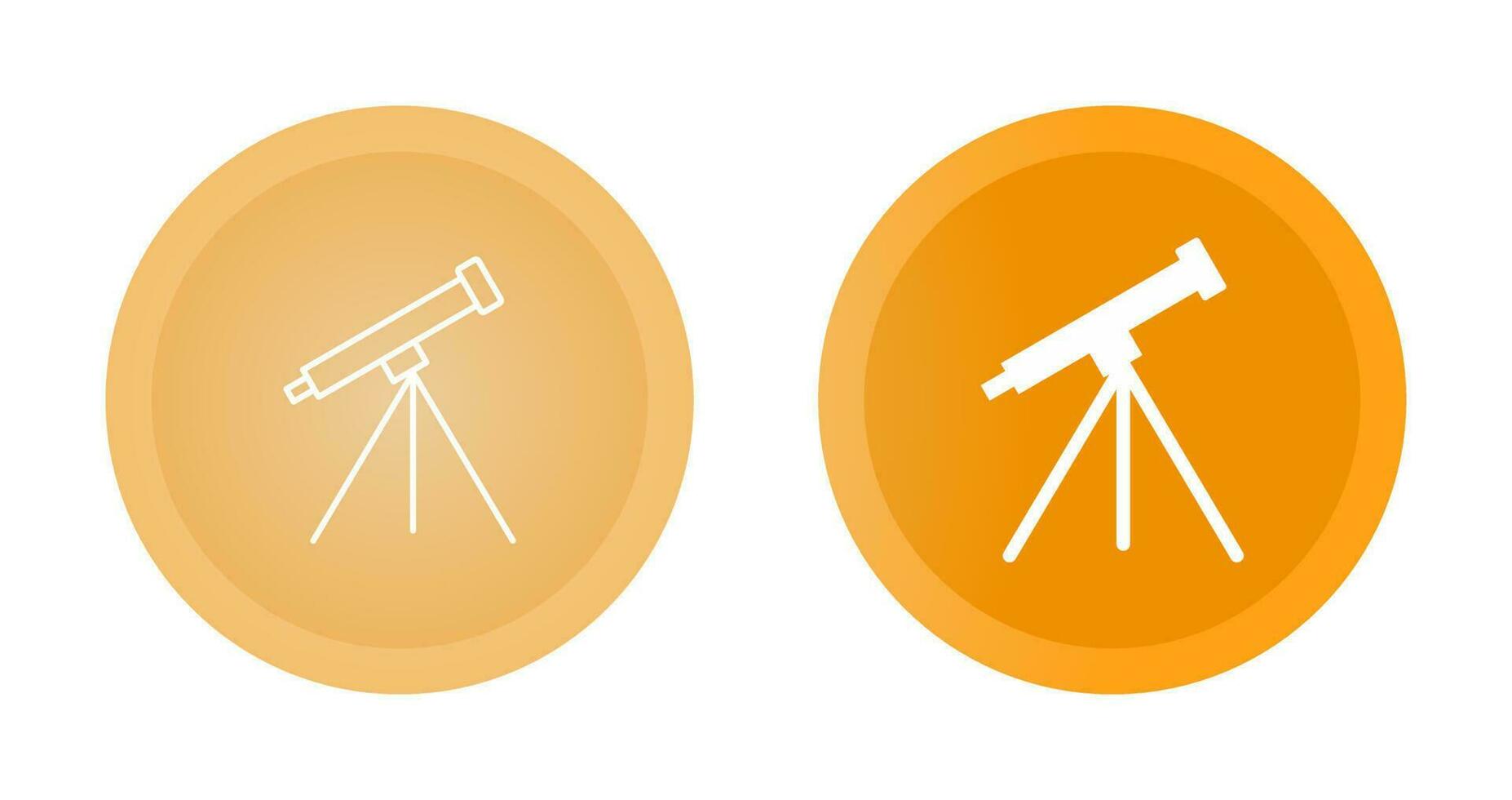 telescoop vector pictogram