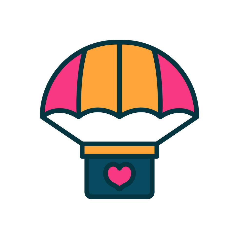 parachute icoon voor uw website, mobiel, presentatie, en logo ontwerp. vector