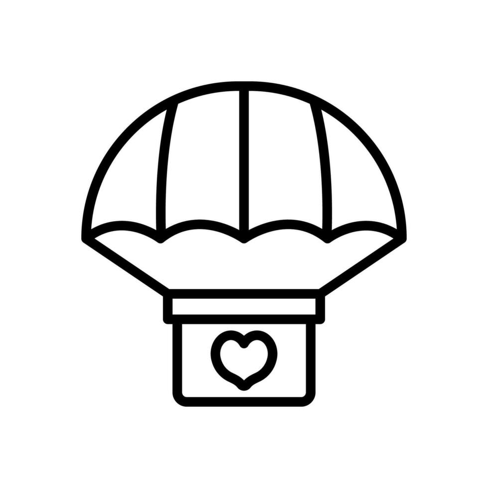 parachute icoon voor uw website, mobiel, presentatie, en logo ontwerp. vector
