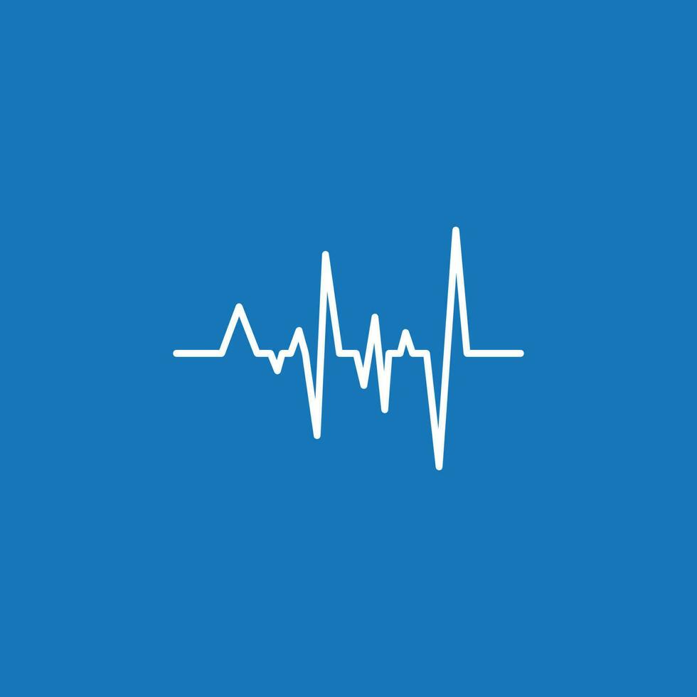 hart ritme logo of pulse lijn logo voor medisch geneeskunde met modern vector illustratie concept