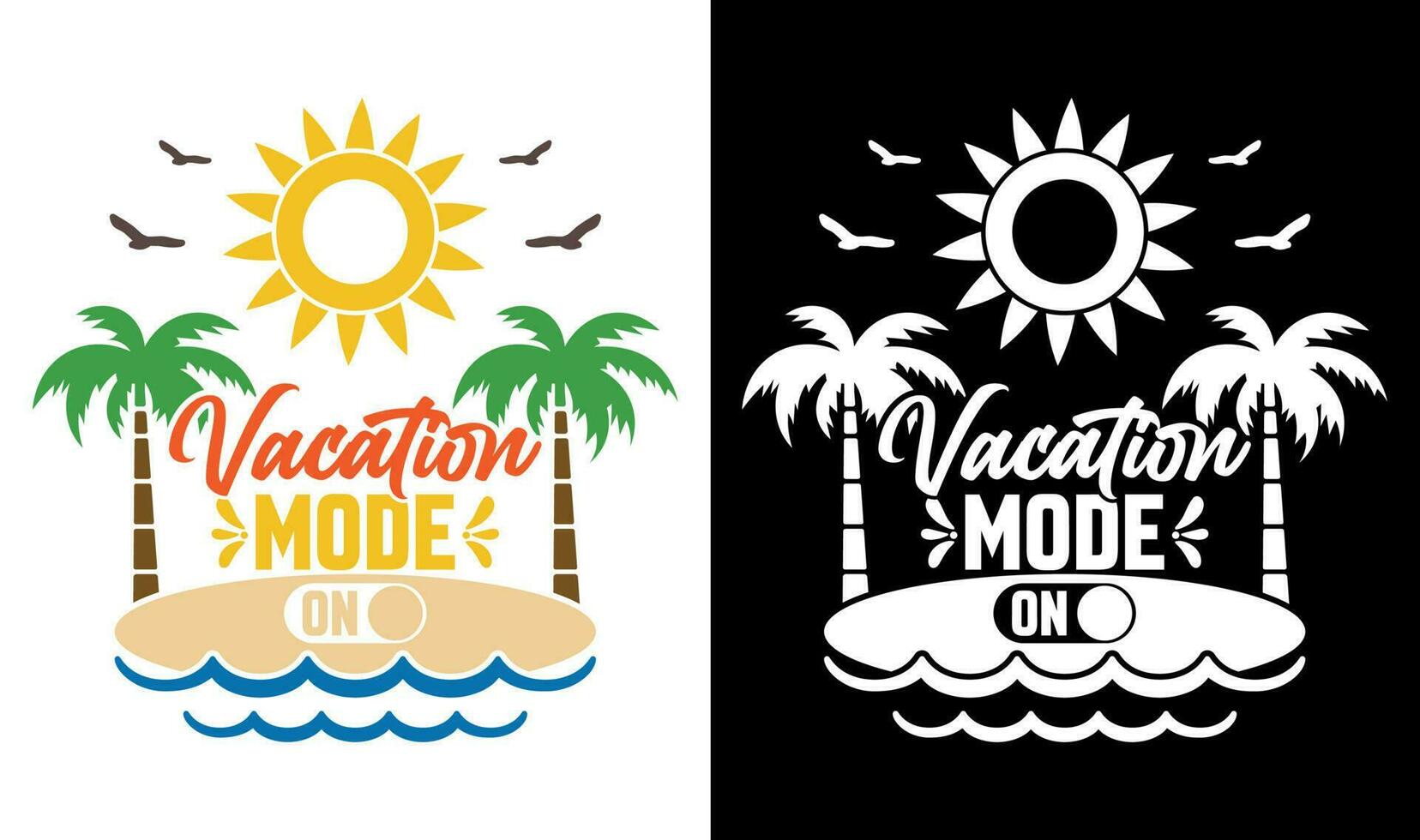 vakantie mode Aan vector afdrukbare clip art zomer strand citaat vector