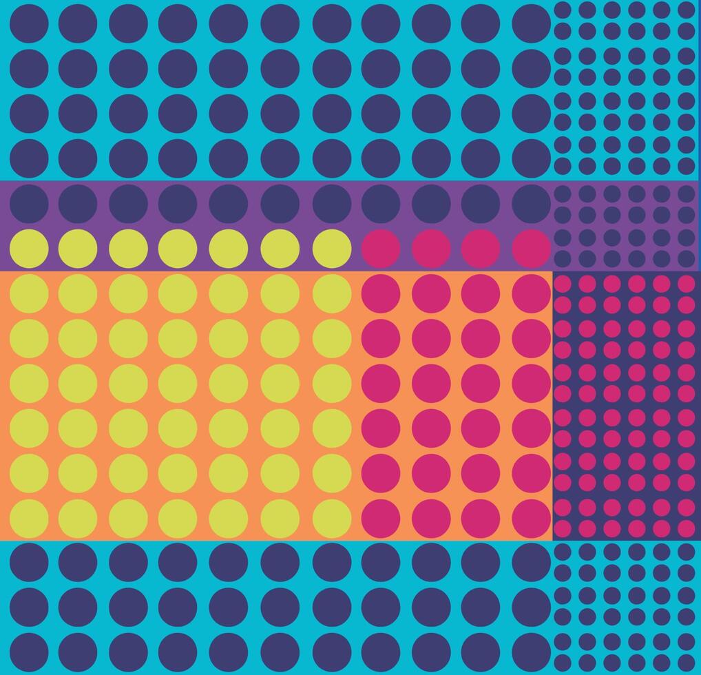 abstract meetkundig kleurrijk cirkels patroon. vector