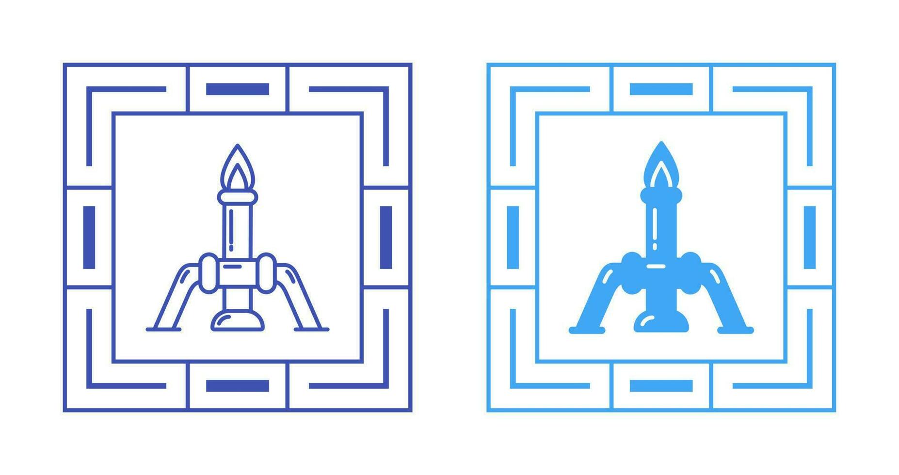 chemie kaarsen vector icoon