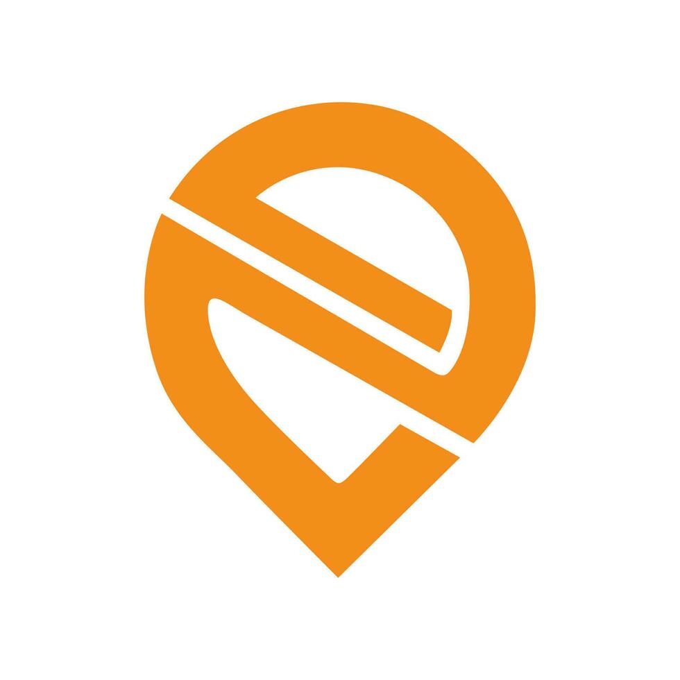 brief n pin bedrijf logo ontwerp vector