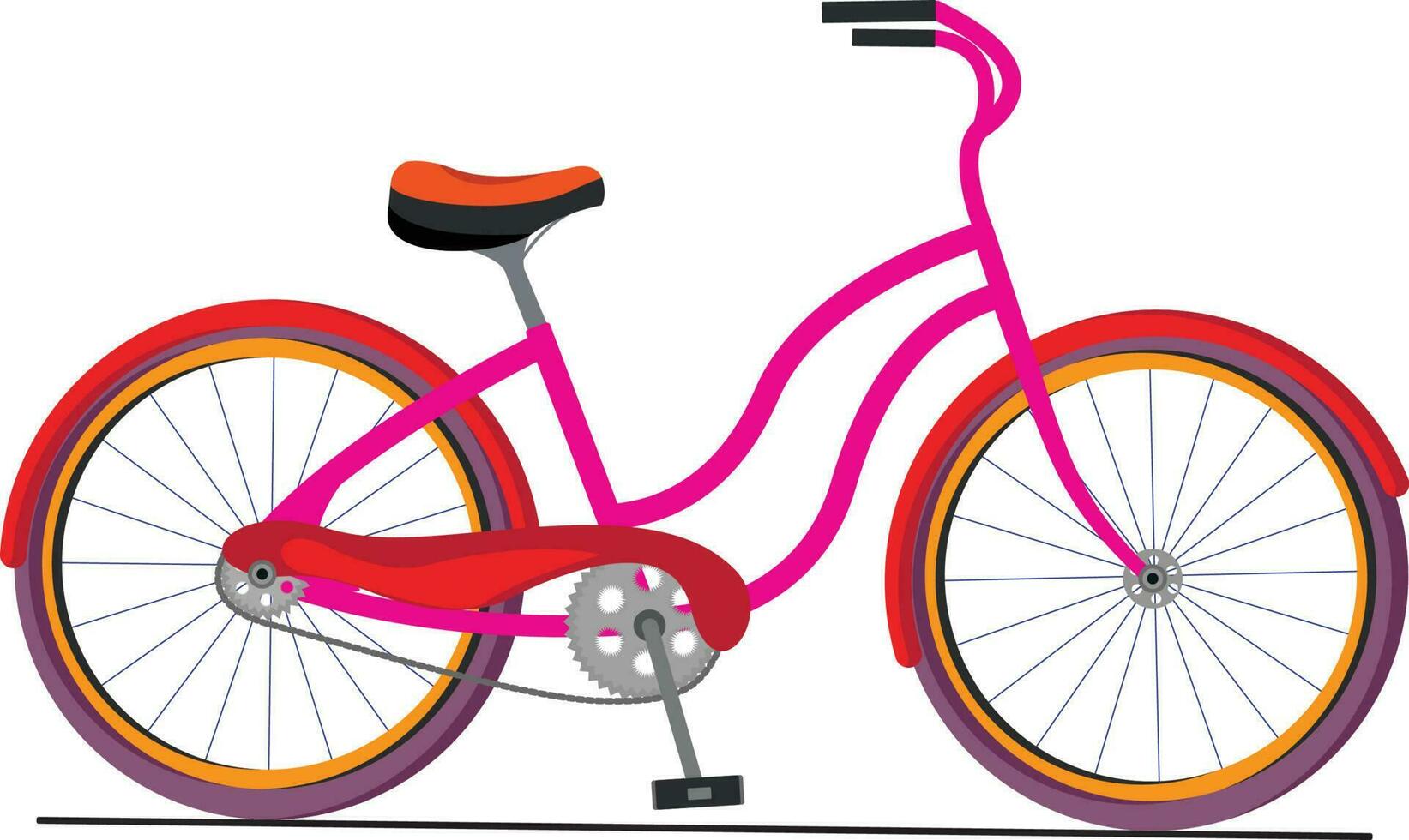 fiets vectorillustratie vector