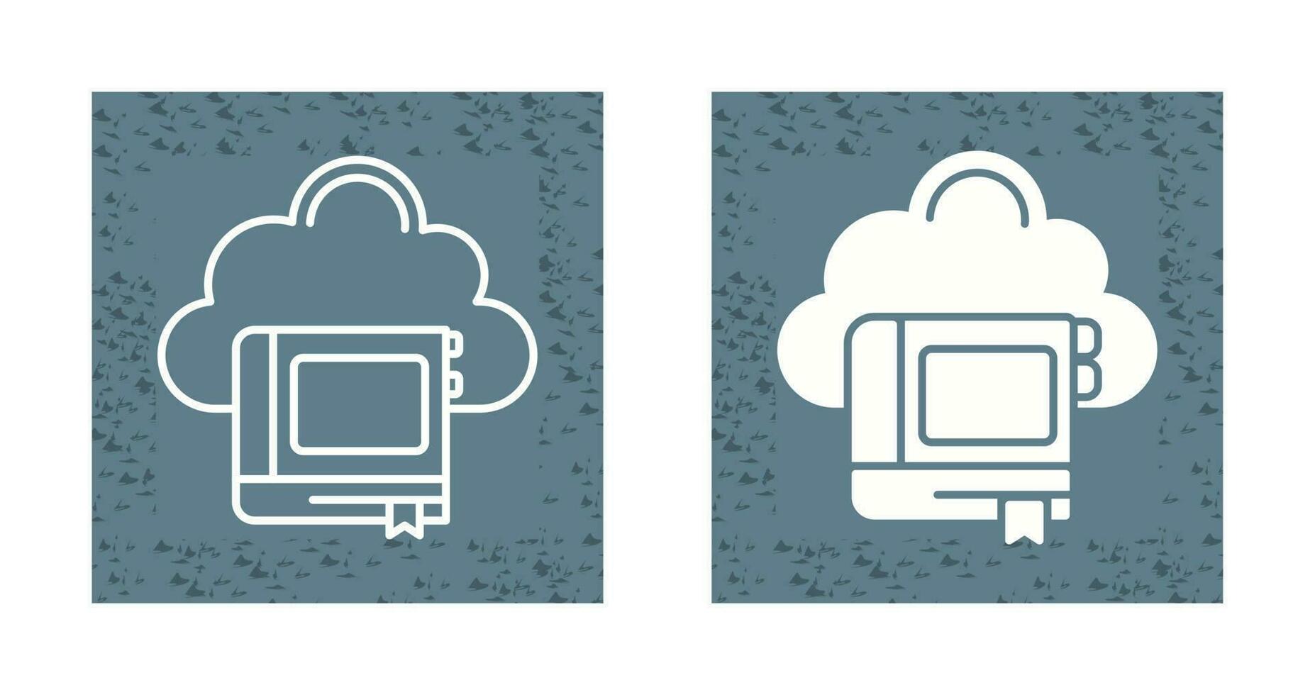 wolk bibliotheek vector icoon