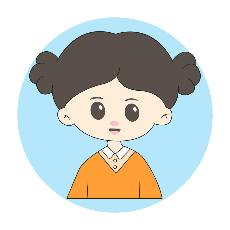 chibi mascotte karakter voor logo vector