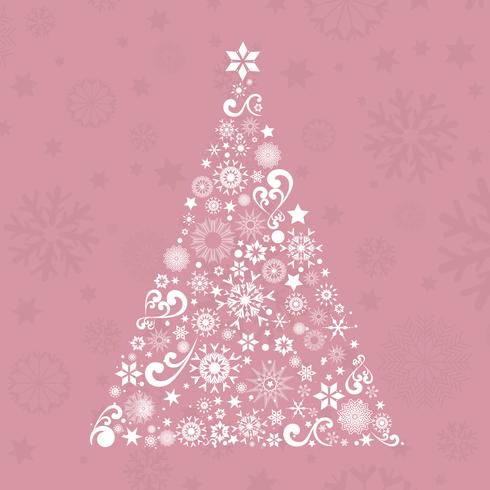 Kerstboom achtergrond vector