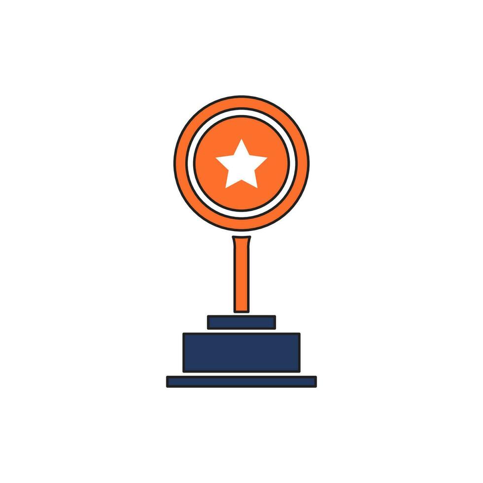 trofee icoon vector illustratie. trofee icoon vector eps