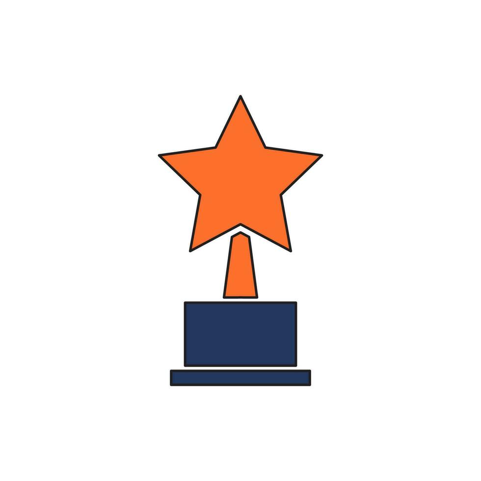 trofee icoon vector illustratie. trofee icoon vector eps