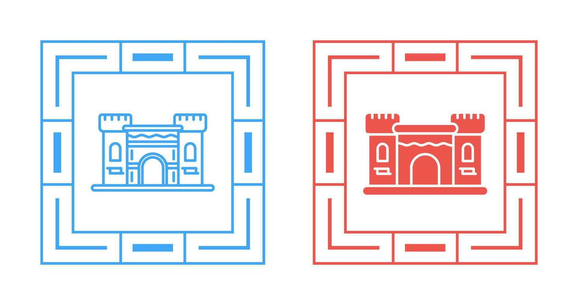 kasteel vector pictogram