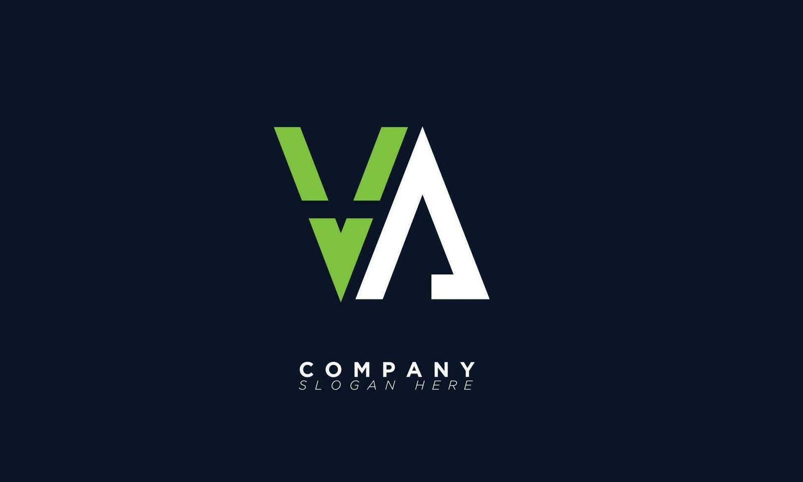 va alfabet letters initialen monogram logo av, v en a vector