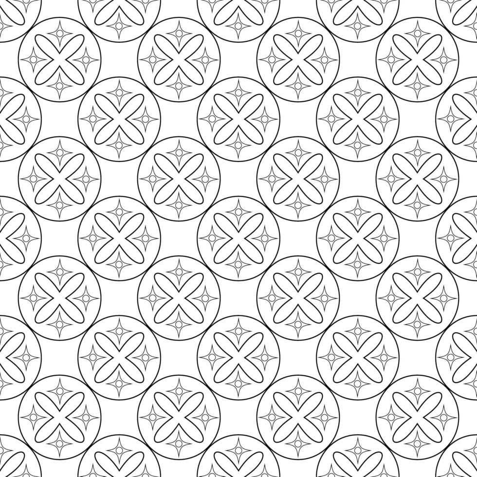 zwart-wit naadloze patroon geometrische sieraad vector