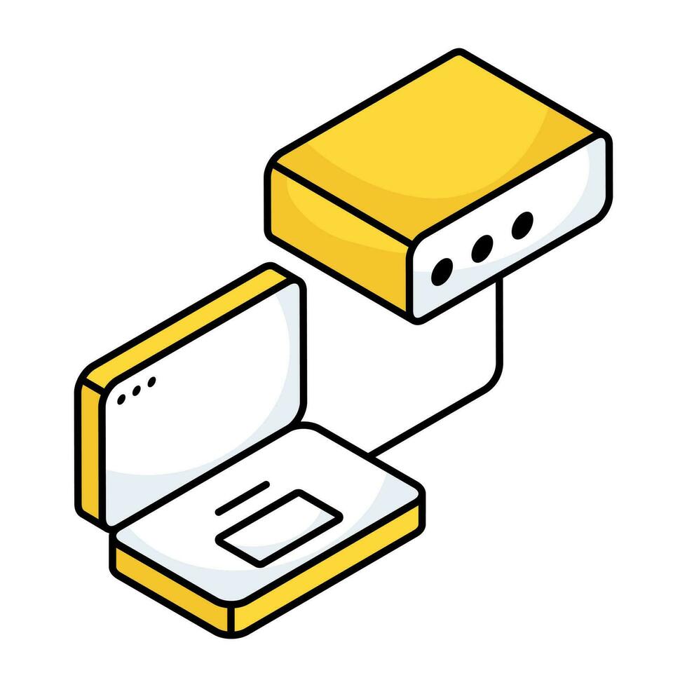 een icoon ontwerp van server hosting vector