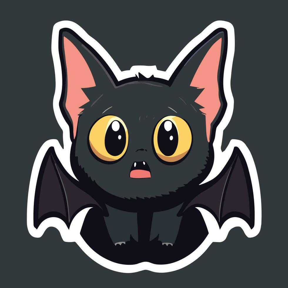 kawaii vliegend muis sticker vector