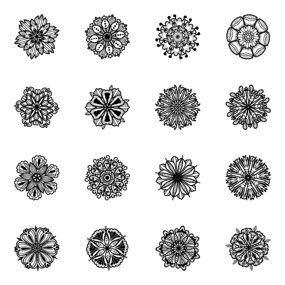 bloemtekening lineair vector