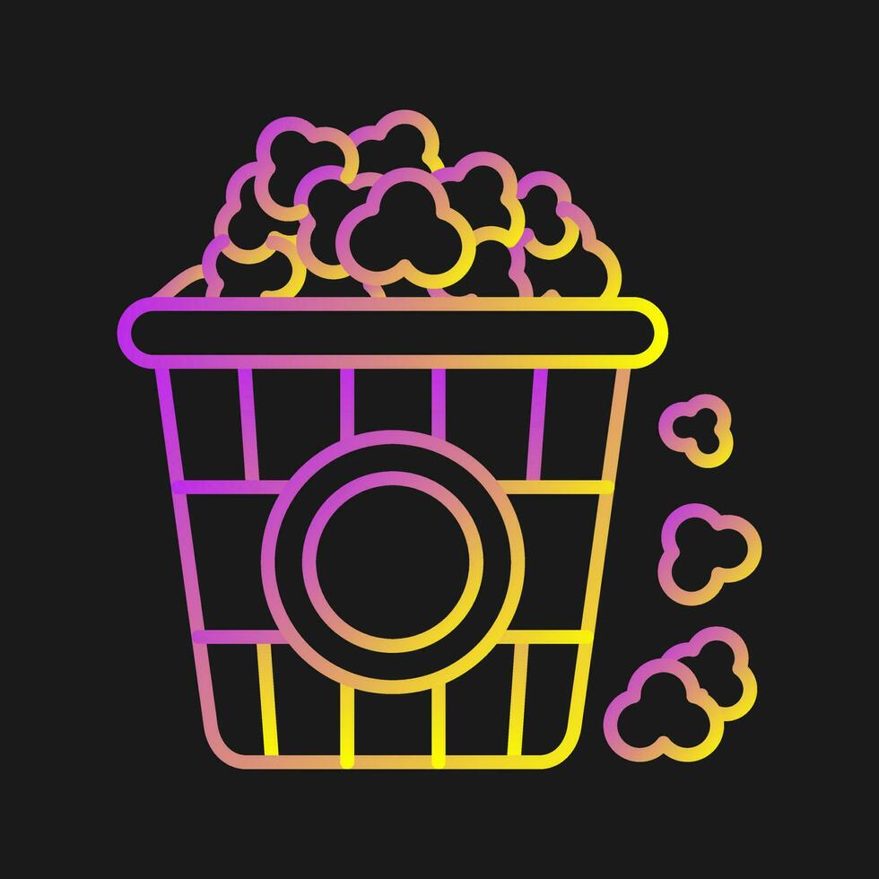 popcorn vector icoon