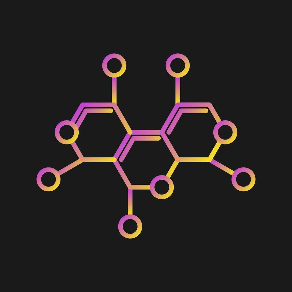 molecuul structuur vector icoon