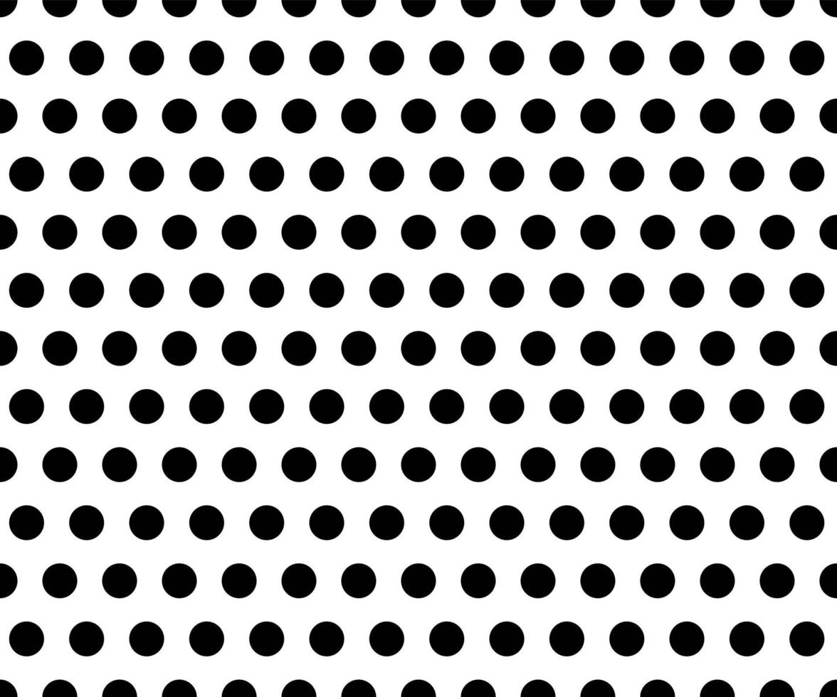 zwart-witte polka dot patroon achtergrond vector