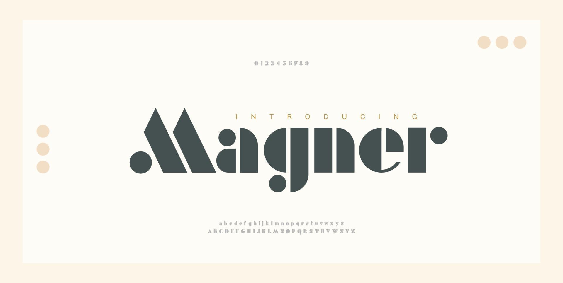 elegante alfabet letters lettertype en nummer klassieke belettering minimale modeontwerpen. typografie luxe moderne serif-lettertype vector