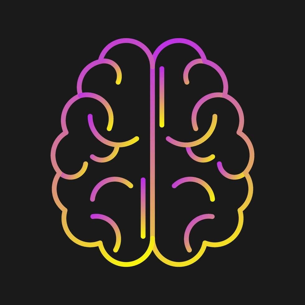 hersenen vector pictogram
