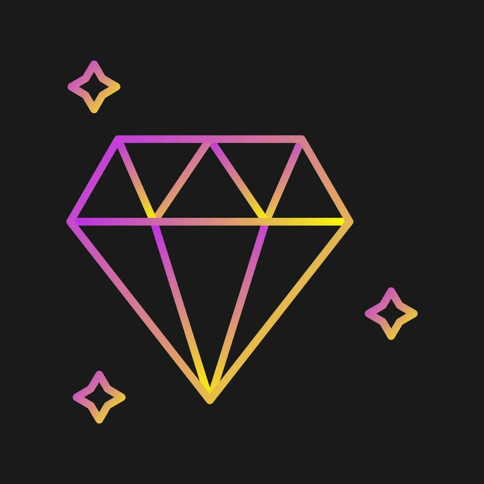 diamant vector pictogram