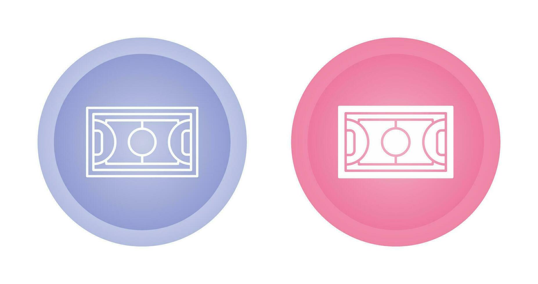 Amerikaans voetbal veld- vector icoon