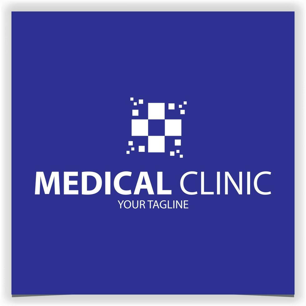 medisch kliniek logo premie elegant sjabloon vector eps 10