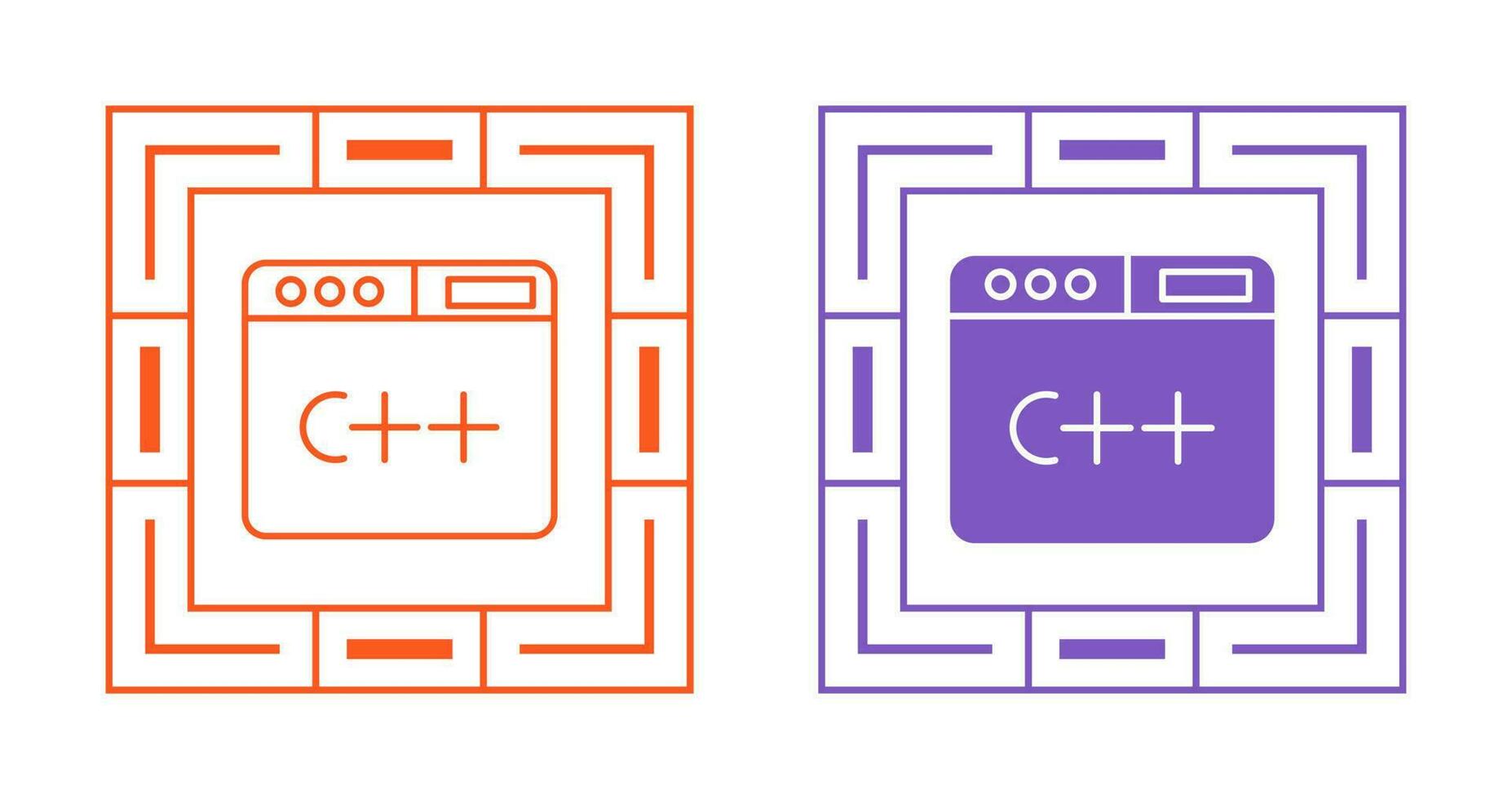 programmering taal vector icoon