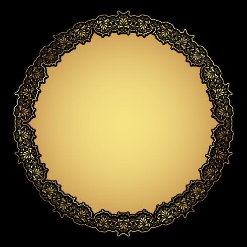 Decoratief gouden frame vector