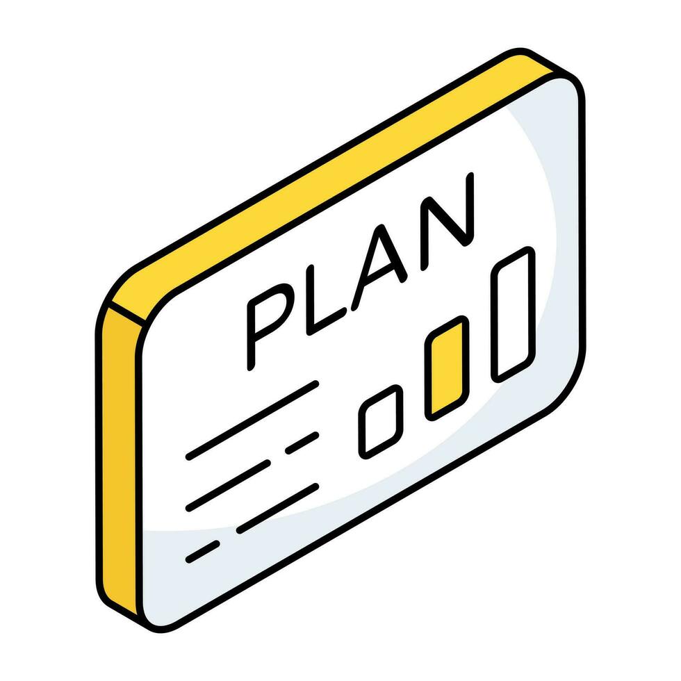 een creatief ontwerp icoon bedrijf plan vector