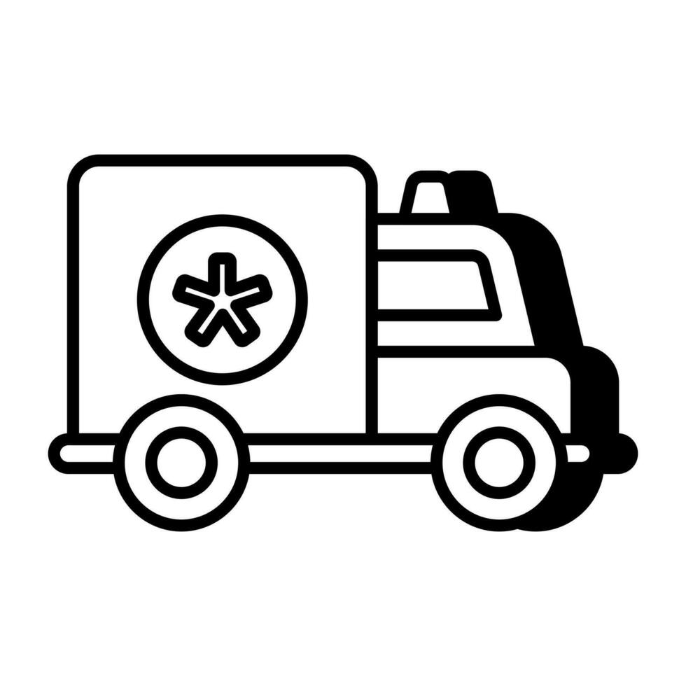vectorontwerp van ambulance, medisch noodvoertuig vector