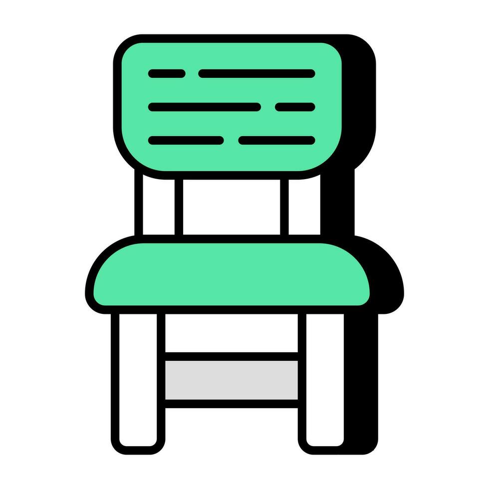 een uniek ontwerp icoon van stoel vector