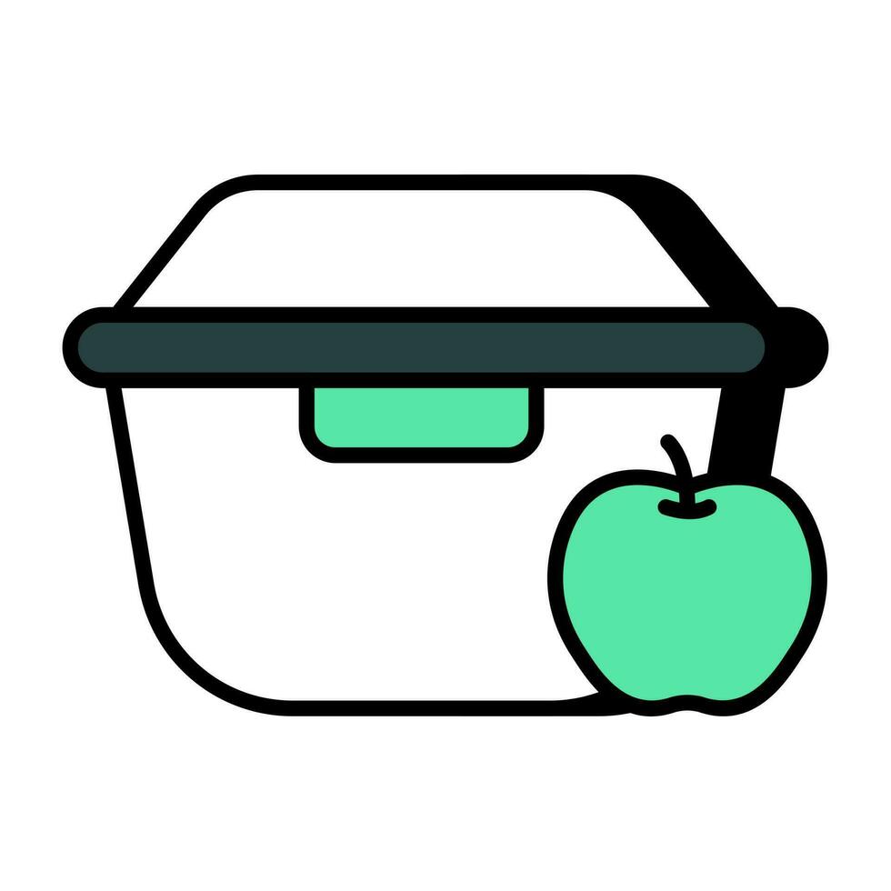 perfect ontwerp icoon van lunch doos vector