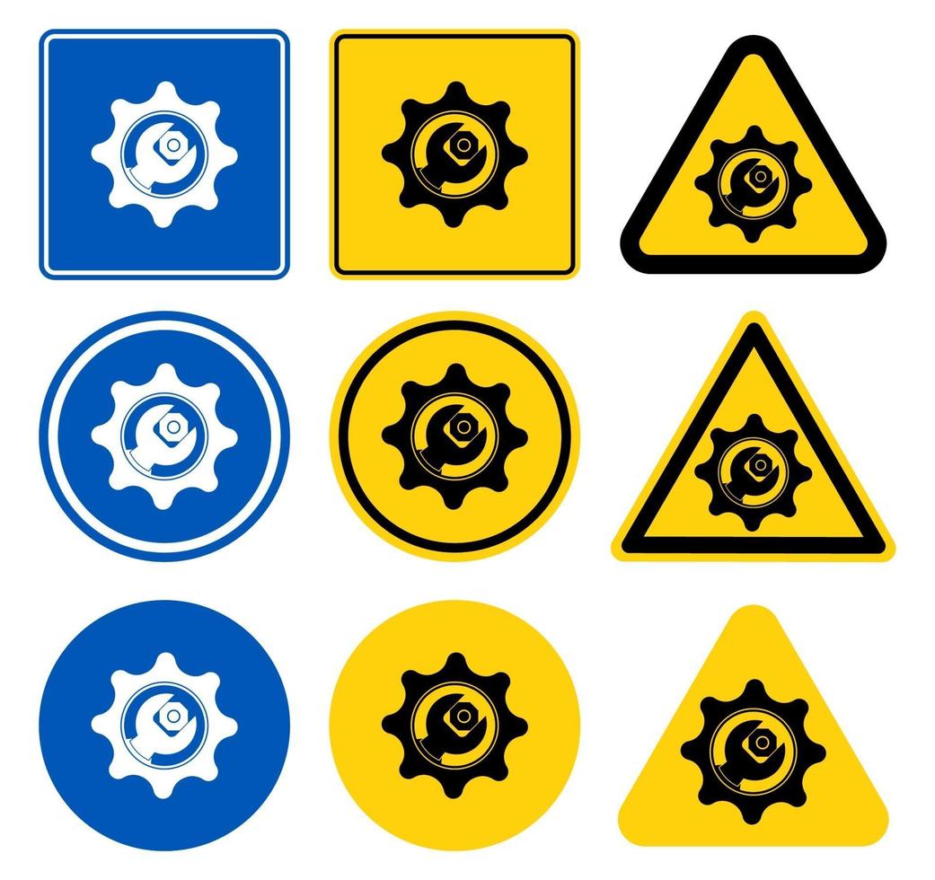 symbool service gereedschappictogram op witte achtergrond vector