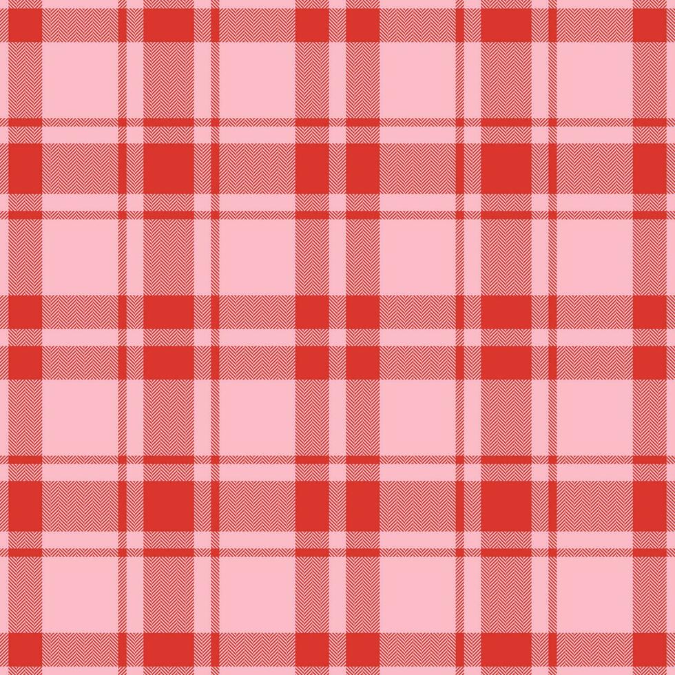 plaid naadloos patroon in rood. controleren kleding stof textuur. vector textiel afdrukken.